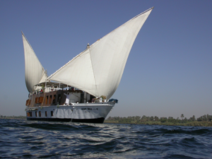 A dahabiya on the Nile