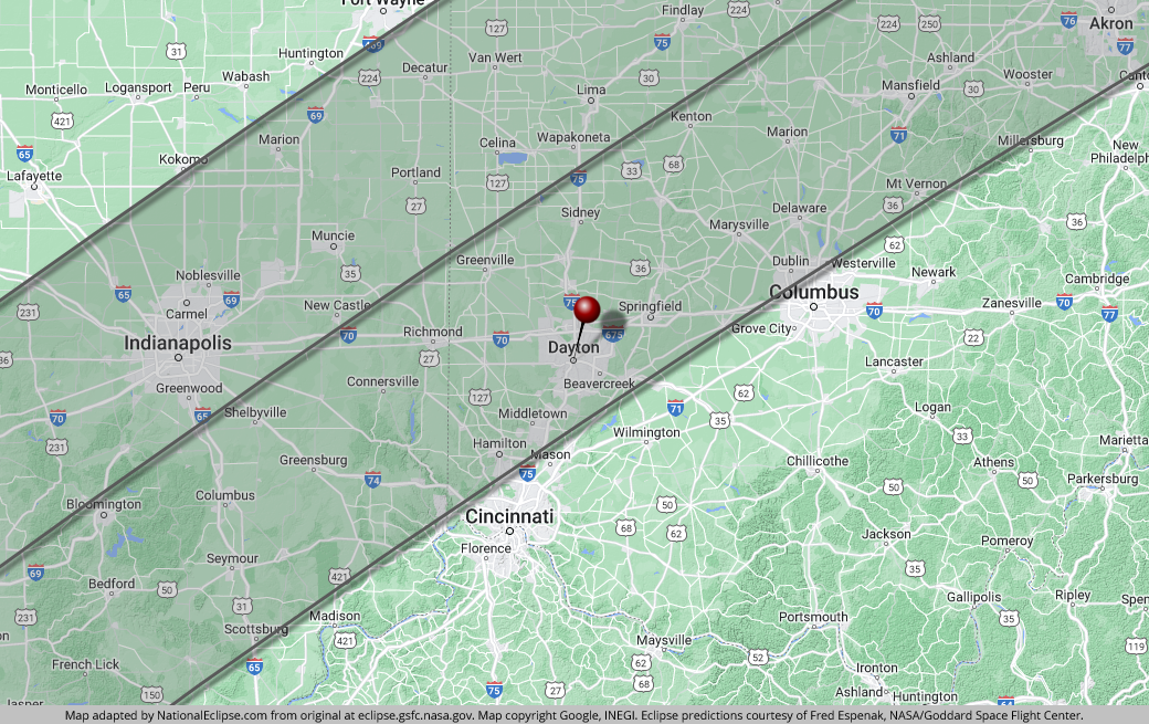 National Eclipse Dayton Ohio April 8 2024 Total Solar Eclipse