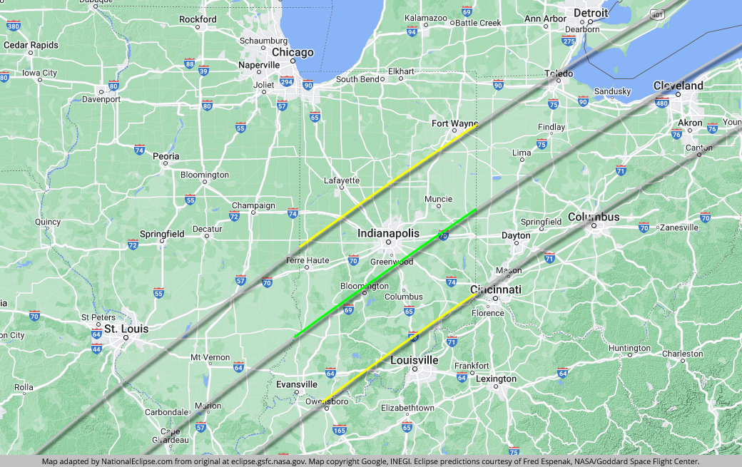 Solar Eclipse 2021 Map Missouri Vector U S Map