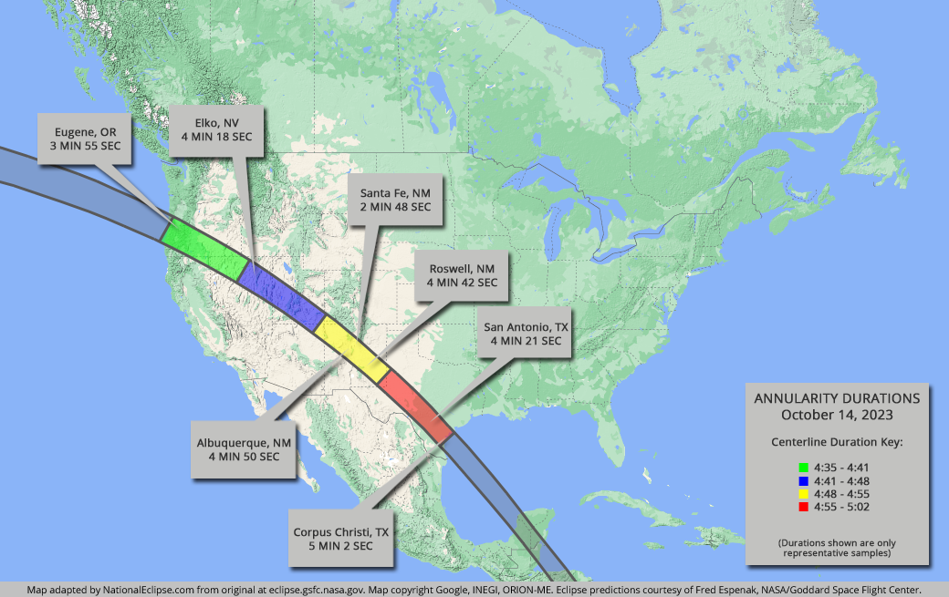 Oct 14, 2023 – Partial Solar Eclipse in New Jersey, United States